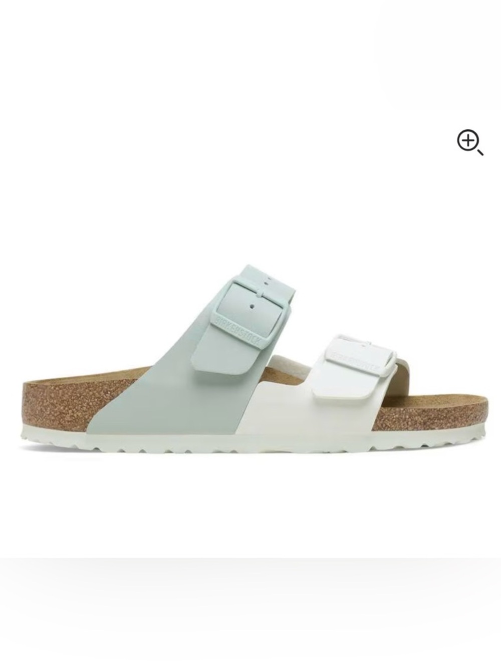 Birkenstock Arizona Split - White/Surf Green - Picture 5 of 11